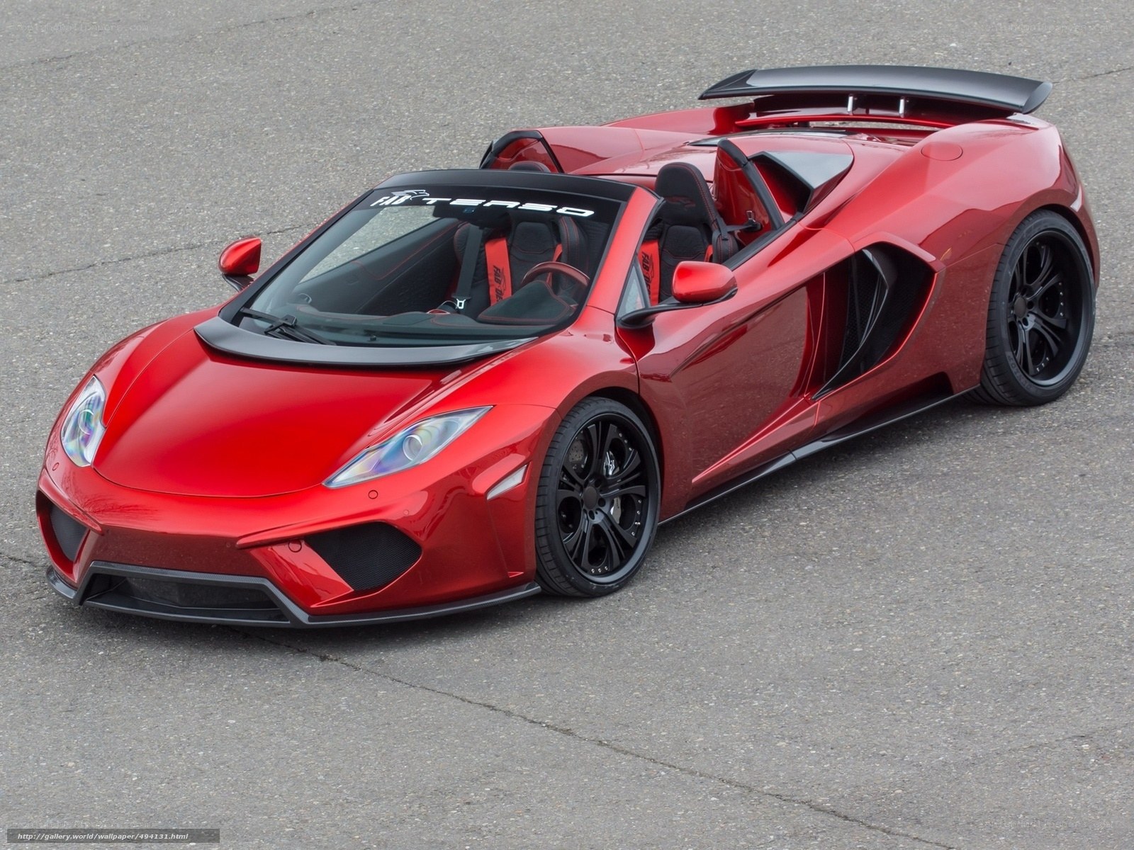 Red McLaren MP4-12C Spider