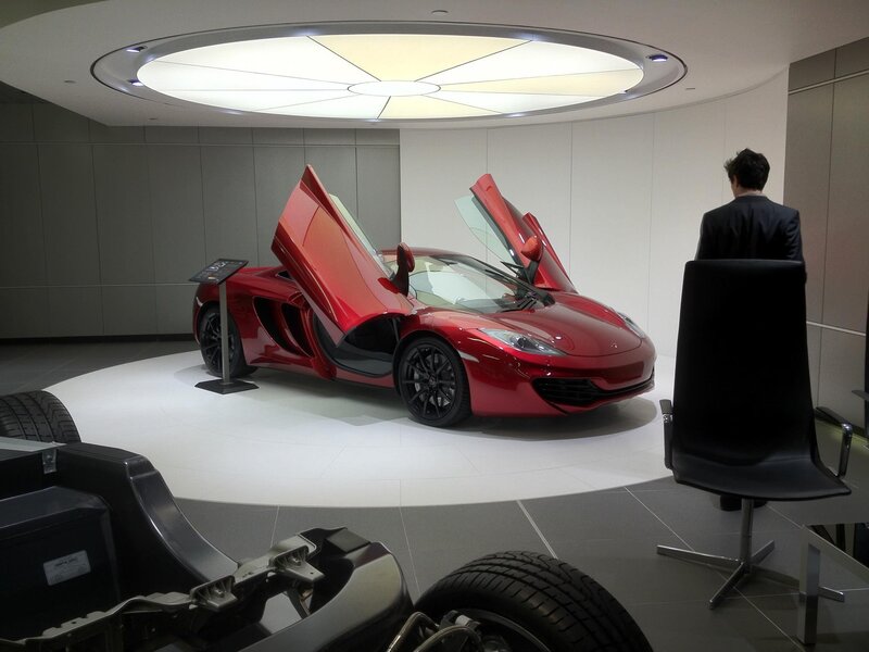 Red McLaren on display