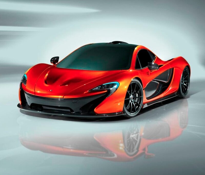 Red McLaren P1 sports car