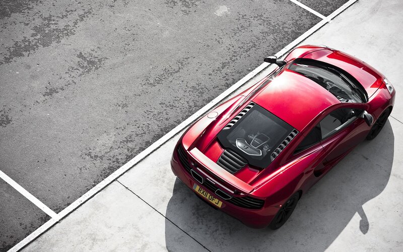 Red McLaren sports car