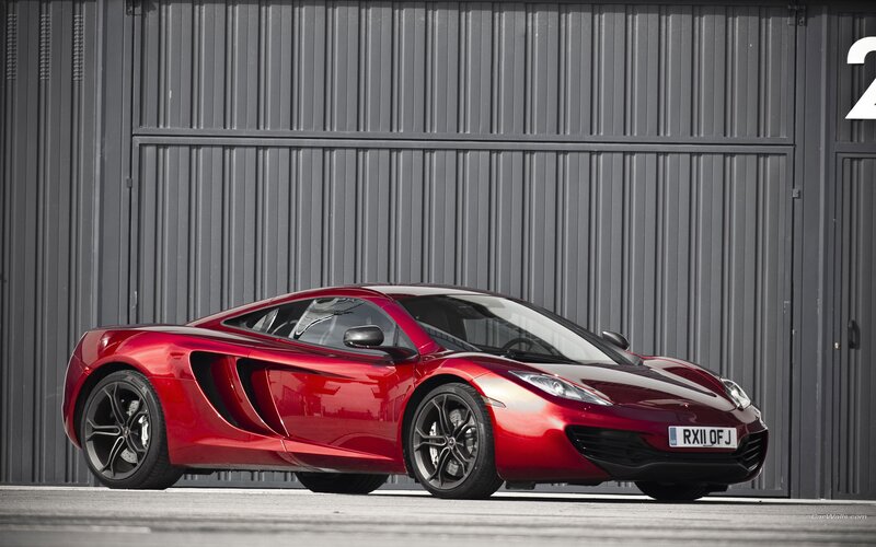 red mclaren sports car