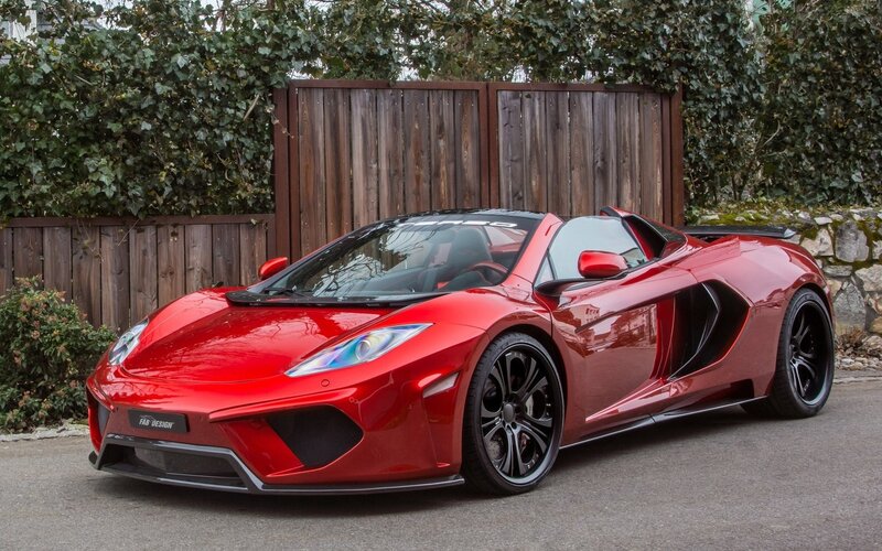 red mclaren sports car