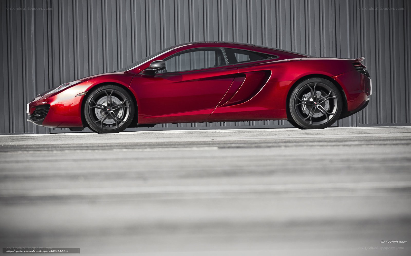 red mclaren sports car