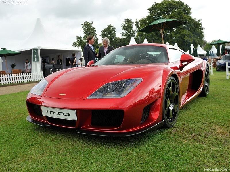 Red Mecachrome supercar on display