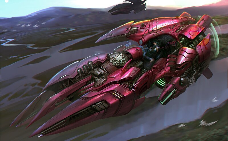 Red Mech Vehicle