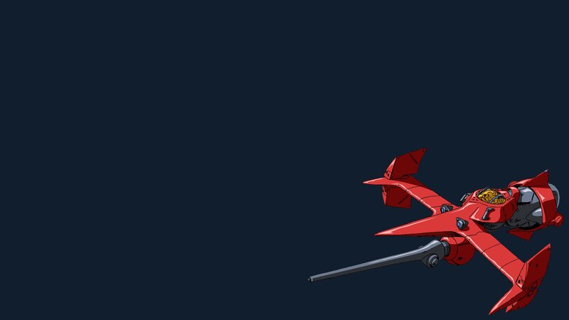 Red Mecha Aircraft — Dramatic, Anime
