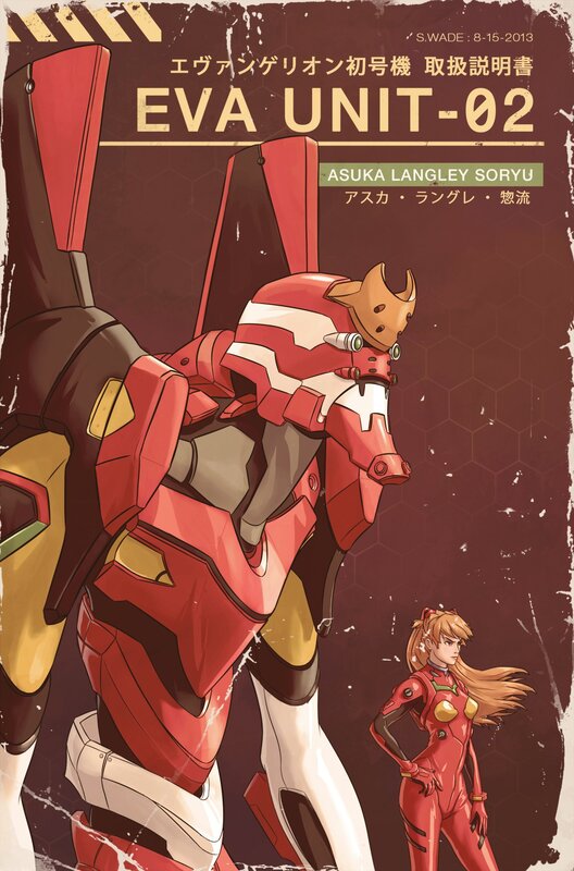 Red Mecha and Pilot
