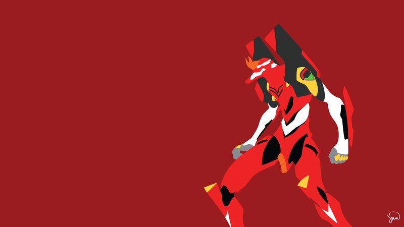Red Mecha Robot — Dramatic, Digital Art, Mech, Anime