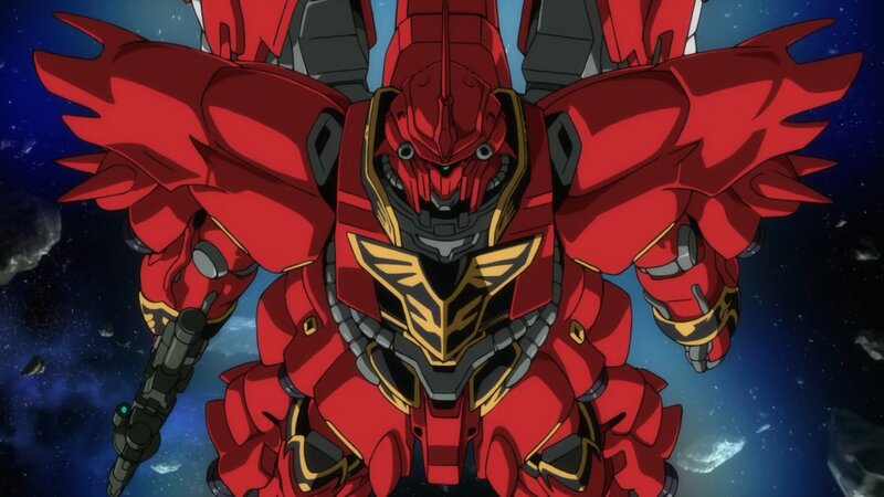 Red Mecha Robot — Dramatic, Night, Anime