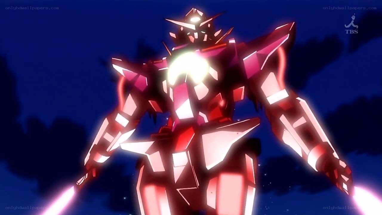 red mecha robot in action