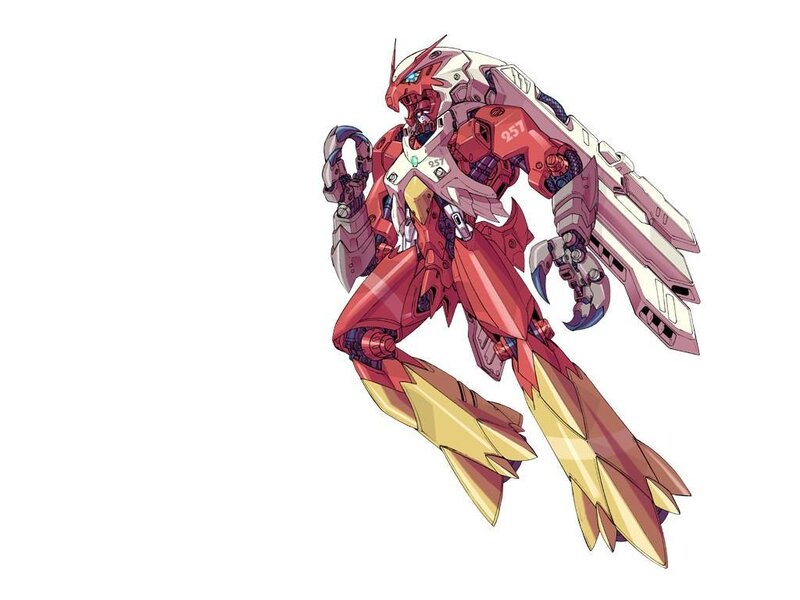 red mecha robot