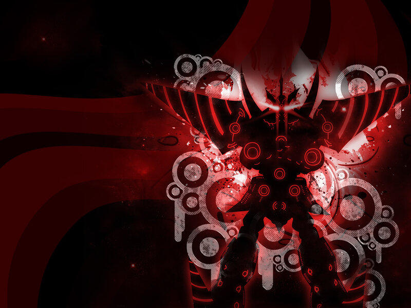 Red mechanical entity artwork