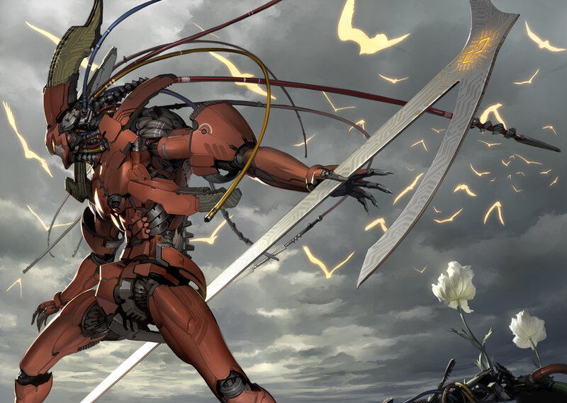 Red Mechanized Warrior