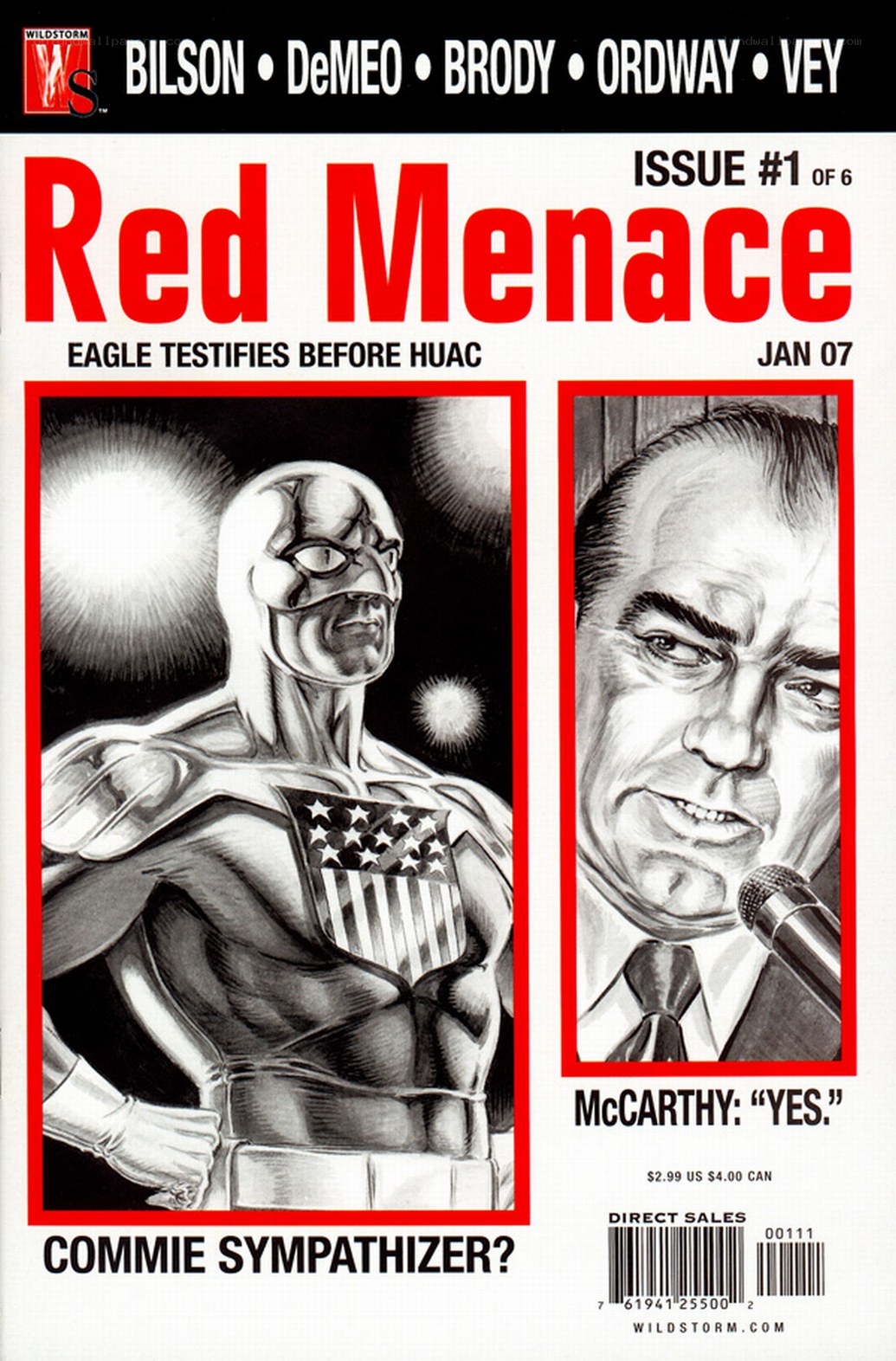 Red Menace comic book cover