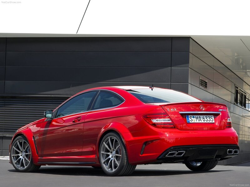 Red Mercedes-AMG C63 Coupe
