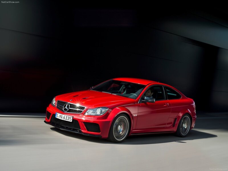 Red Mercedes-AMG C63 Coupe
