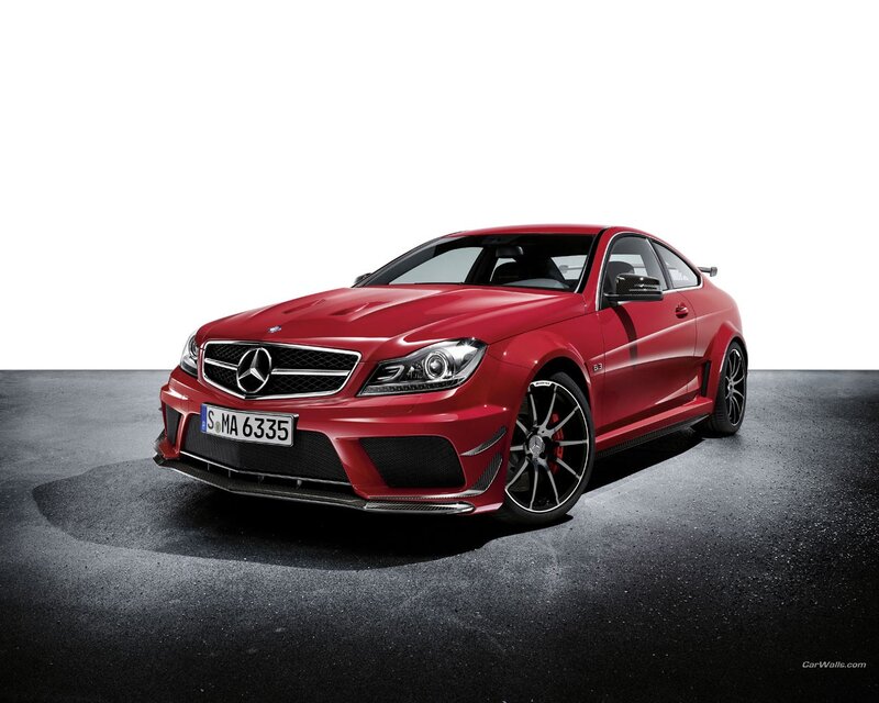 Red Mercedes-AMG C63 Coupe