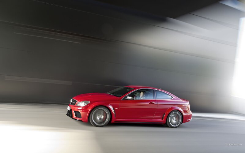 Red Mercedes-AMG C63 Coupe