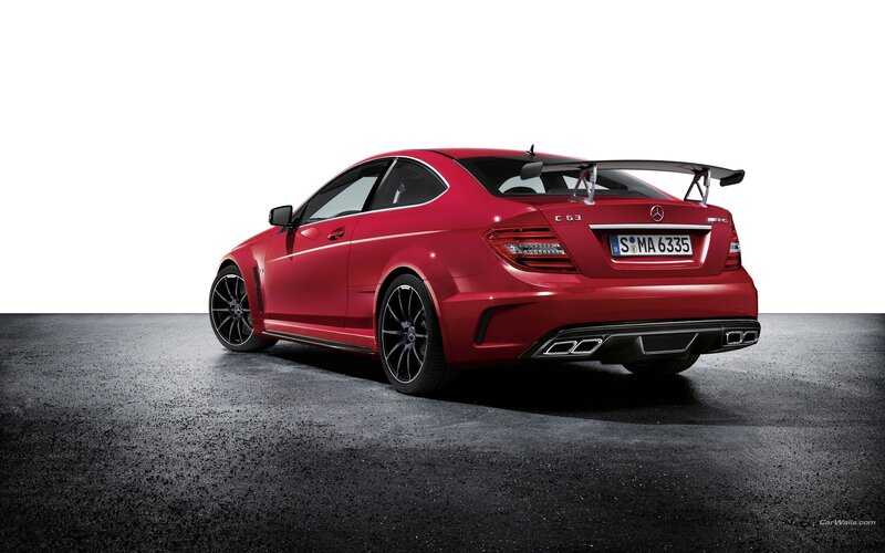 Red Mercedes-AMG C63 Coupe