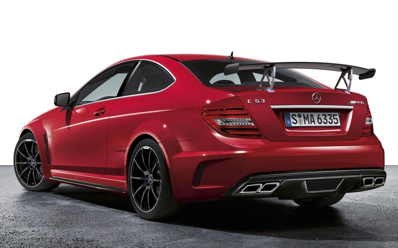 Red Mercedes-AMG C63 Coupe