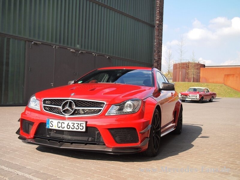 Red Mercedes-AMG C63 Coupe