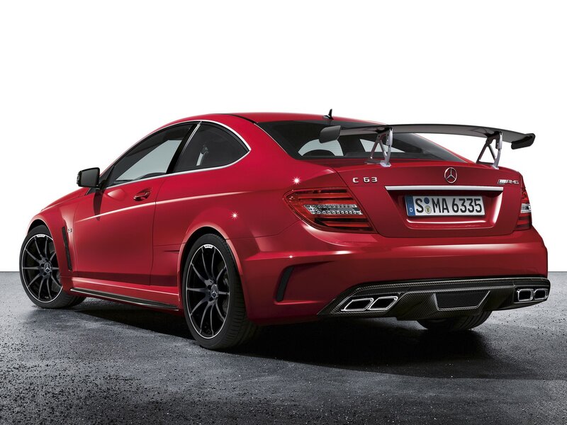 Red Mercedes-AMG C63 Coupe