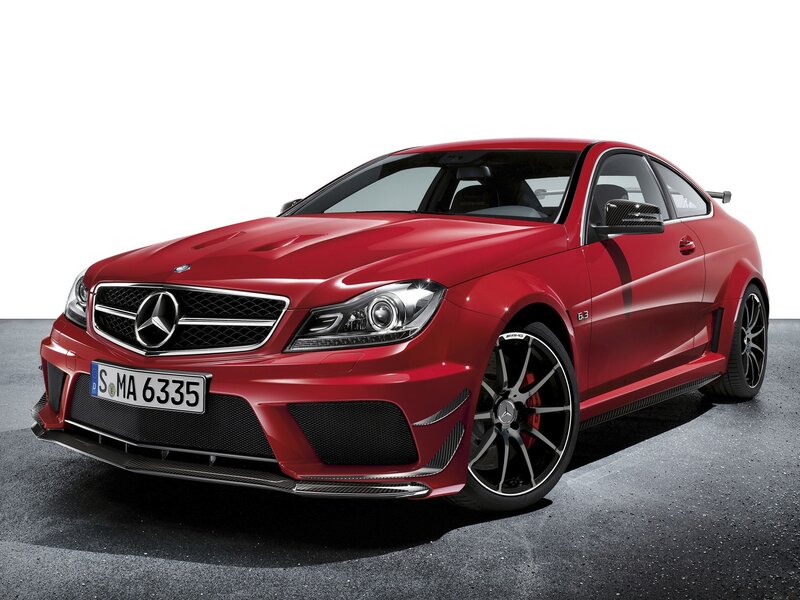 Red Mercedes-AMG C63 Coupe