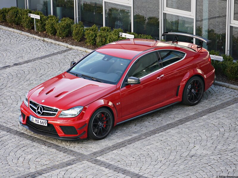 Red Mercedes-AMG C63 Coupe
