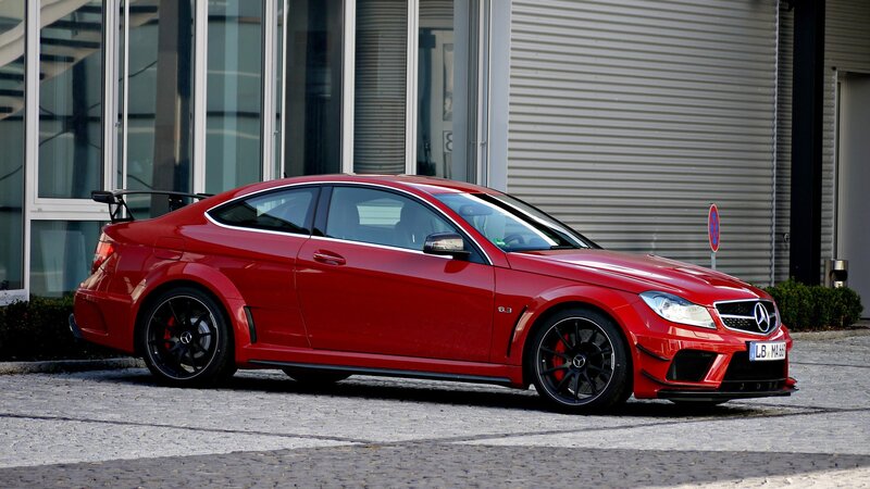 Red Mercedes-AMG C63 Coupe