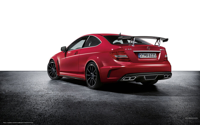 Red Mercedes-AMG C63 Coupe