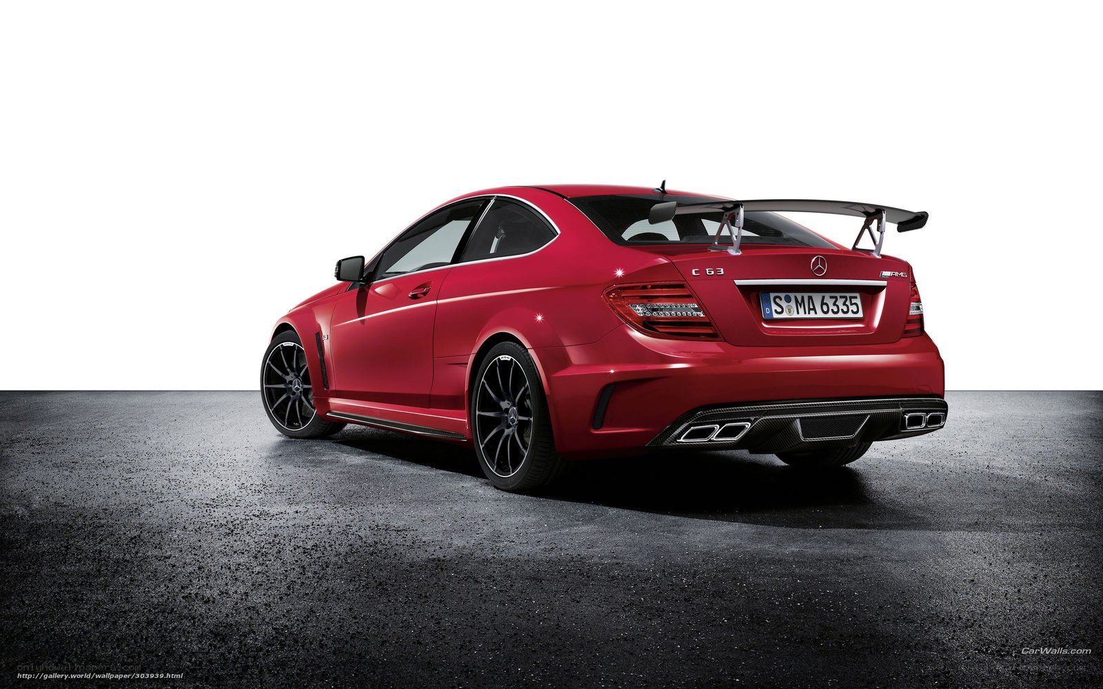 Red Mercedes-AMG C63 Coupe