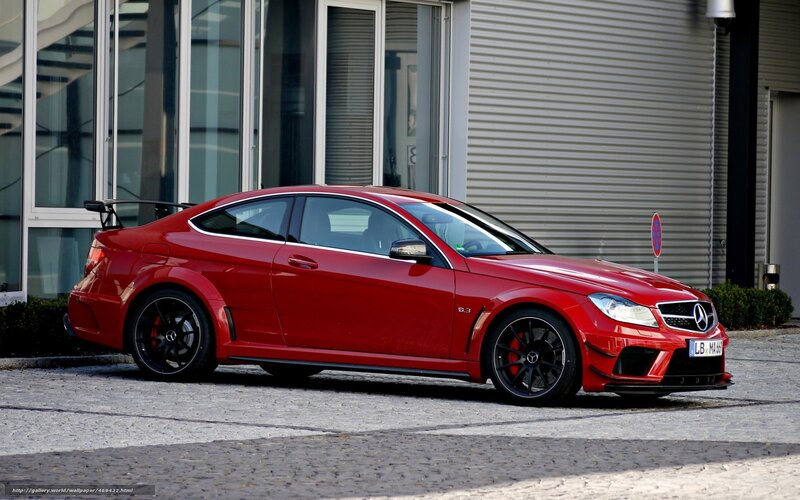 Red Mercedes-AMG C63 Coupe