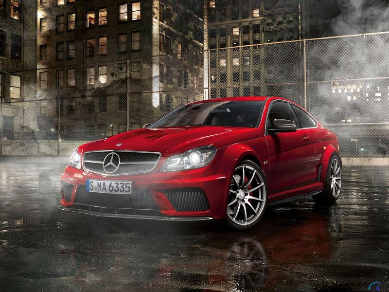 Red Mercedes-AMG C63