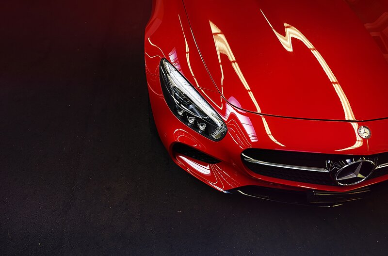 Red Mercedes-amg Car