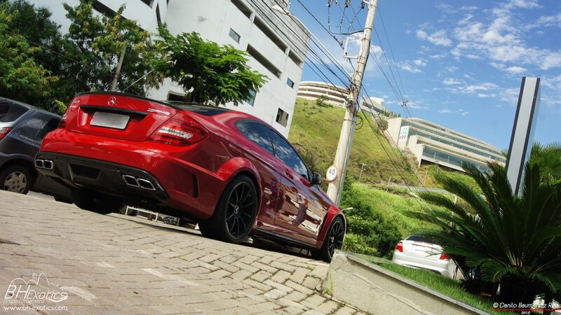 Red Mercedes-amg Coupe — Bright