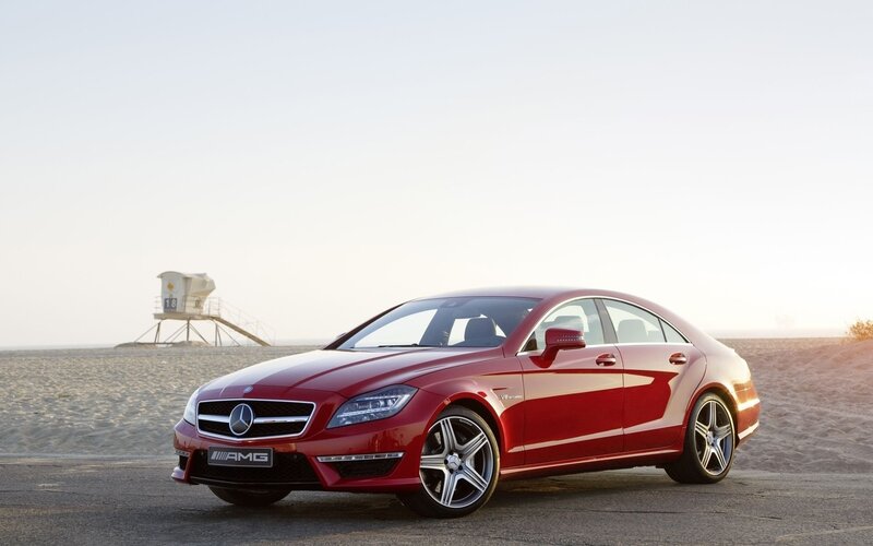 Red Mercedes-amg Coupe