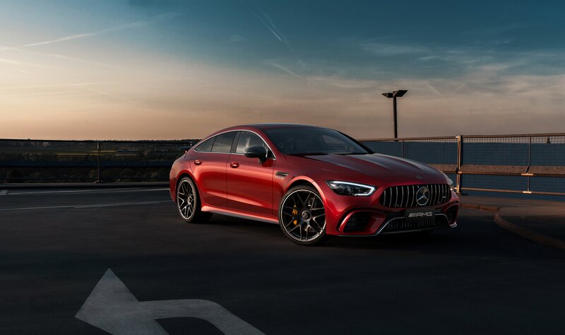 Red Mercedes-amg Gt — Dramatic