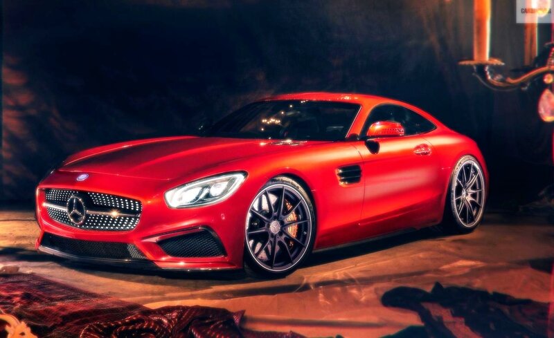 Red Mercedes-amg Gt