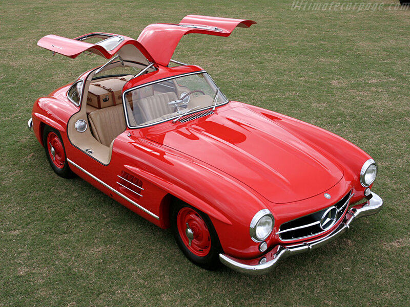 Red Mercedes-benz 300sl — Classic