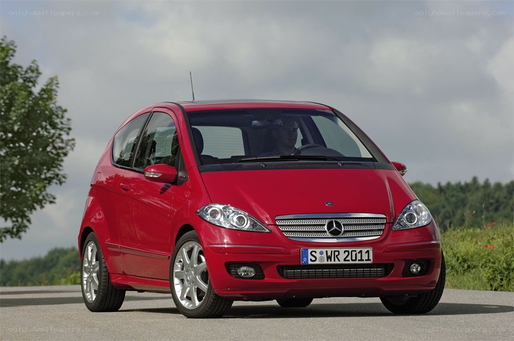 Red Mercedes-Benz A-Class