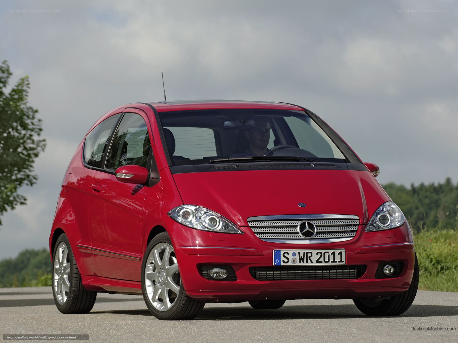 Red Mercedes-Benz A-Class