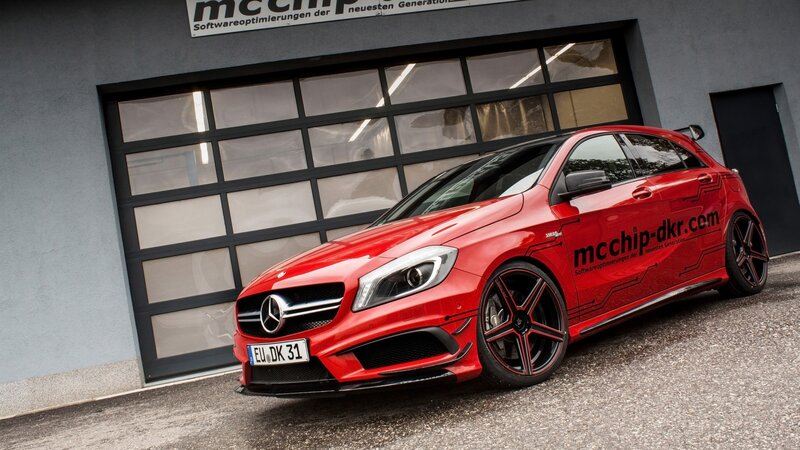 Red Mercedes-Benz A45