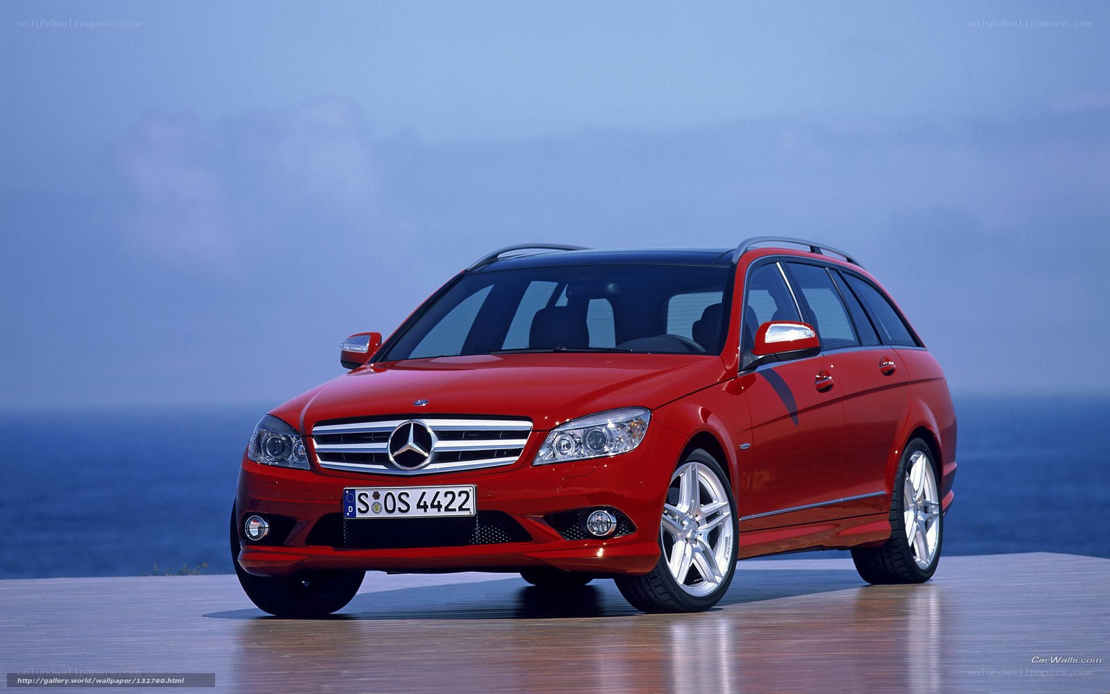 Red Mercedes-Benz C-Class Wagon
