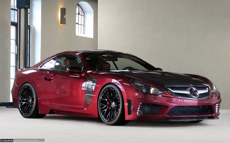 Red Mercedes-Benz C25 Coupe