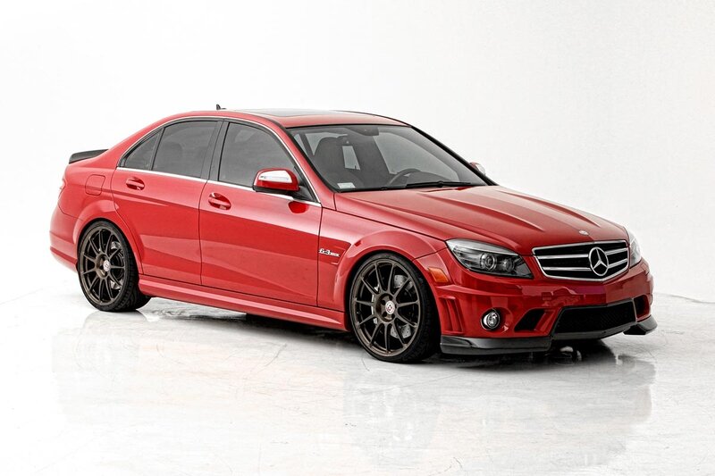 Red Mercedes-benz C63 Amg — Neutral