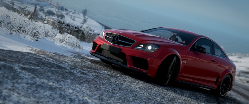Red Mercedes-benz Car — Cold
