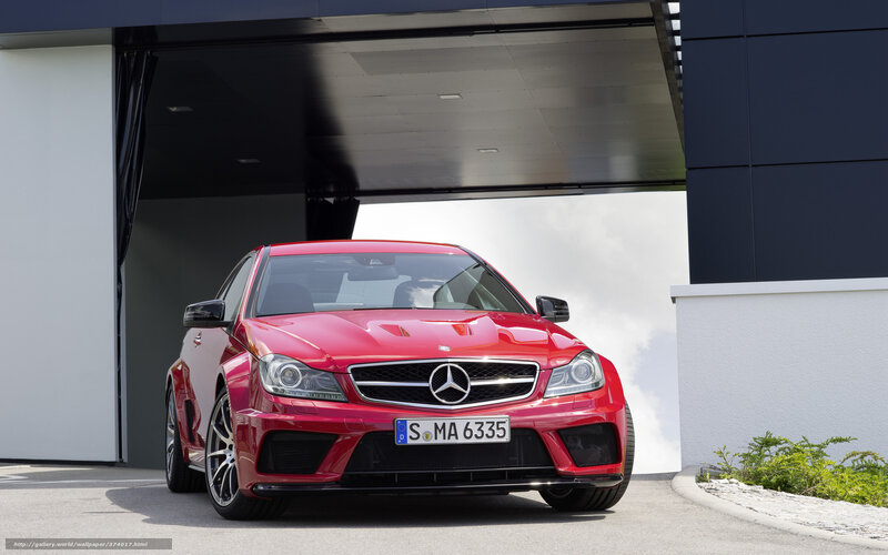 Red Mercedes-benz Car — Dramatic