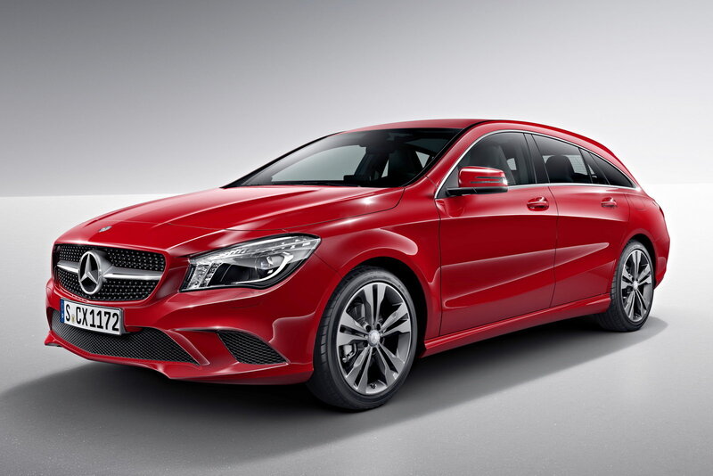 Red Mercedes-Benz CLA Shooting Brake