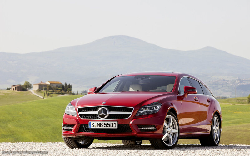 Red Mercedes-Benz CLS Shooting Brake