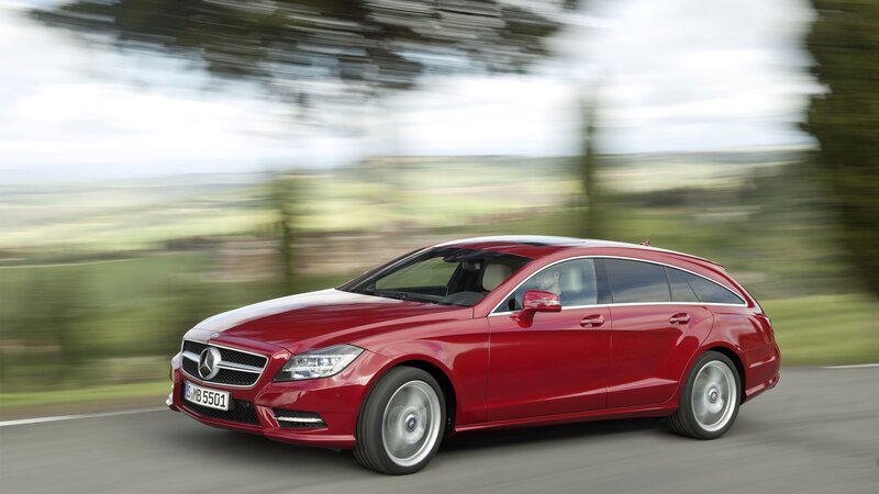Red Mercedes-Benz CLS Shooting Brake